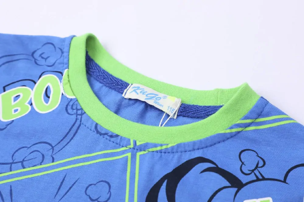 Chlapecké letní pyžamo Kugo WT7310, modré