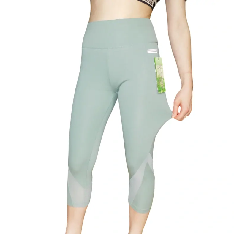 Dámské 3/4 funkční legíny Elevek D780-8, olivové