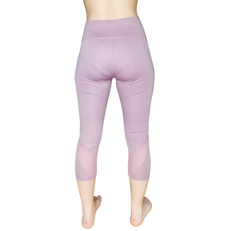 Dámské 3/4 funkční legíny Elevek D780-8, fialové