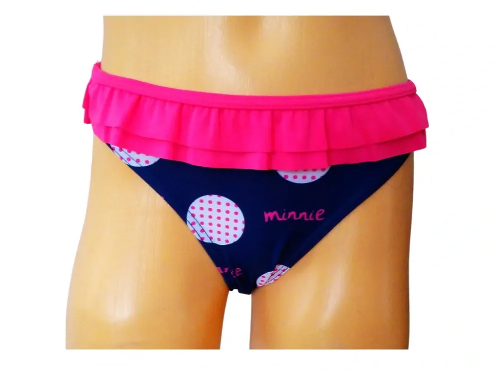 Dívčí plavky kalhotkové Minnie ET1734/1 modrá / růžová