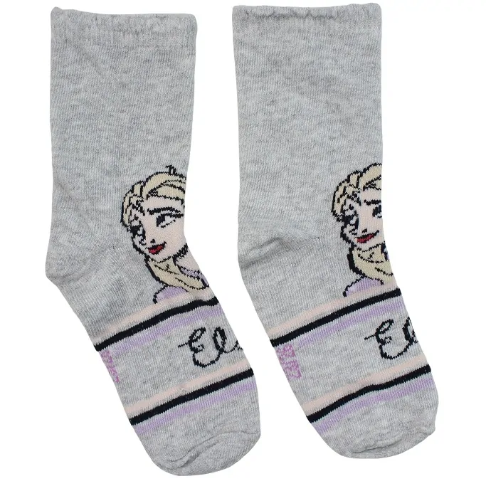 Dívčí ponožky Frozen 52348893 2 páry, šedá / světle růžová