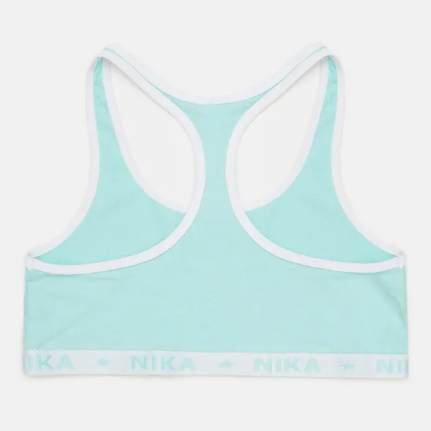 Dívčí podprsenkový top E plus M Nika, zelenkavý