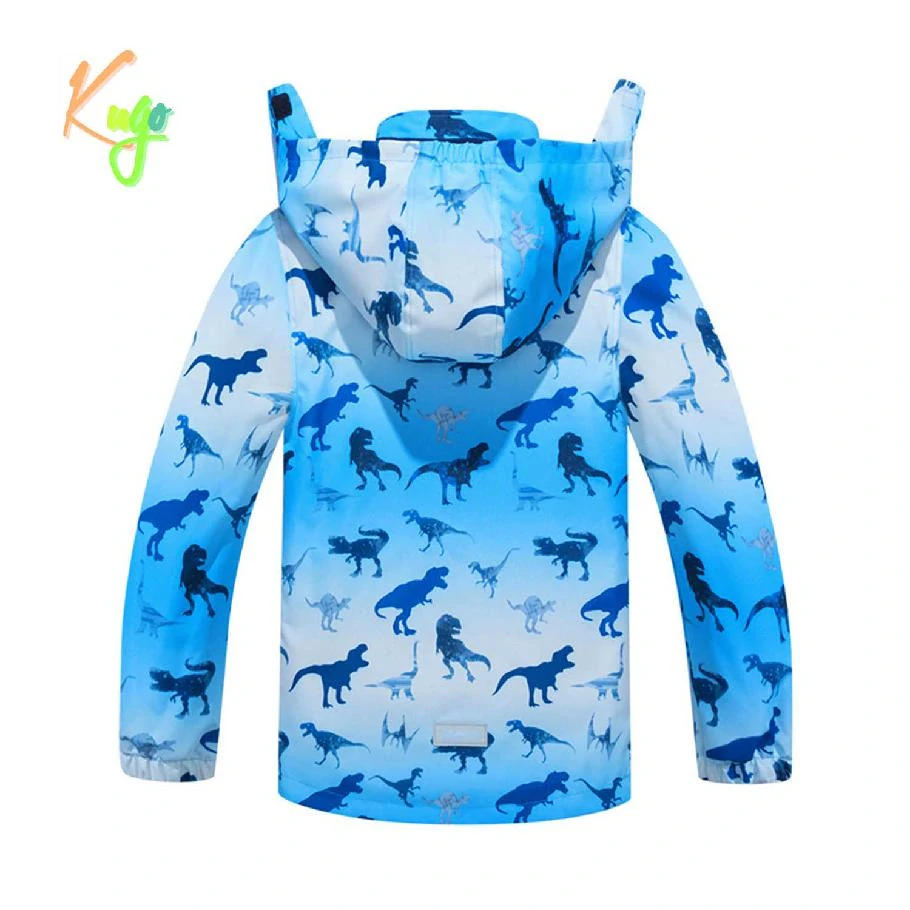 Chlapecká šusťáková bunda zateplená Kugo B2839 světle modrá