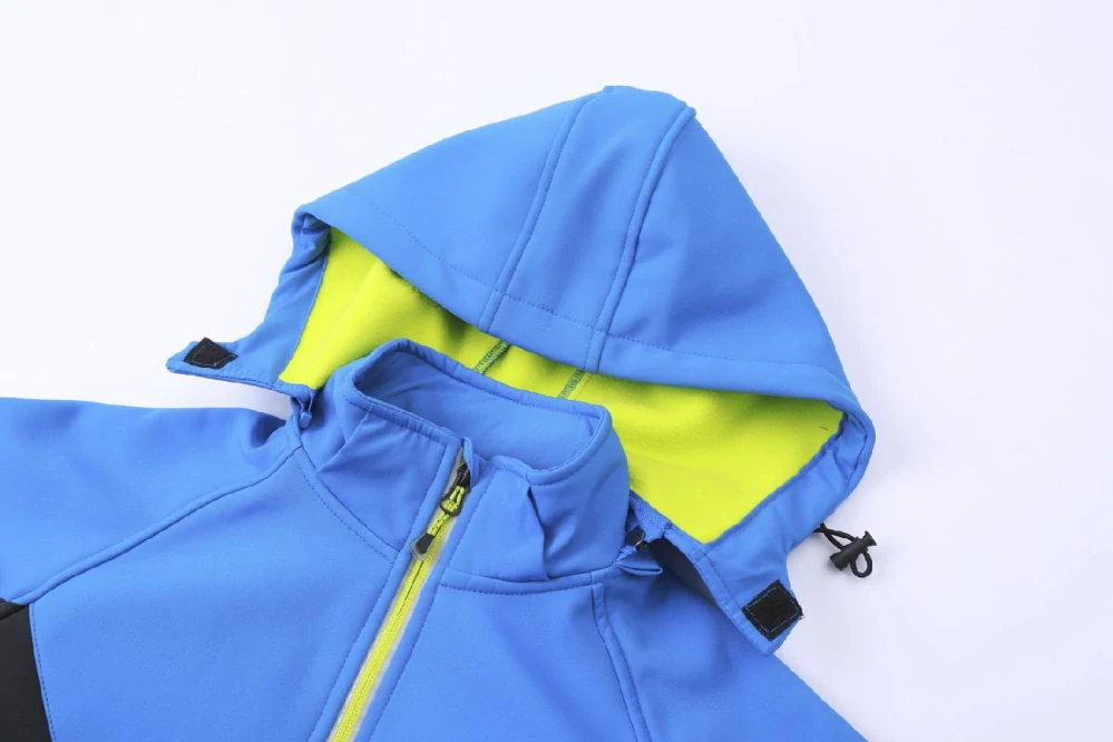 Chlapecká softshellová bunda zateplená Kugo HK5603 modrá / černá