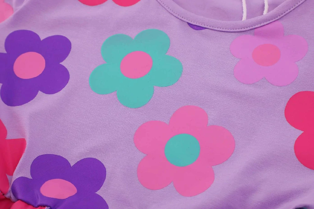 Dívčí šaty dl.r. Kugo HC9359, fialové