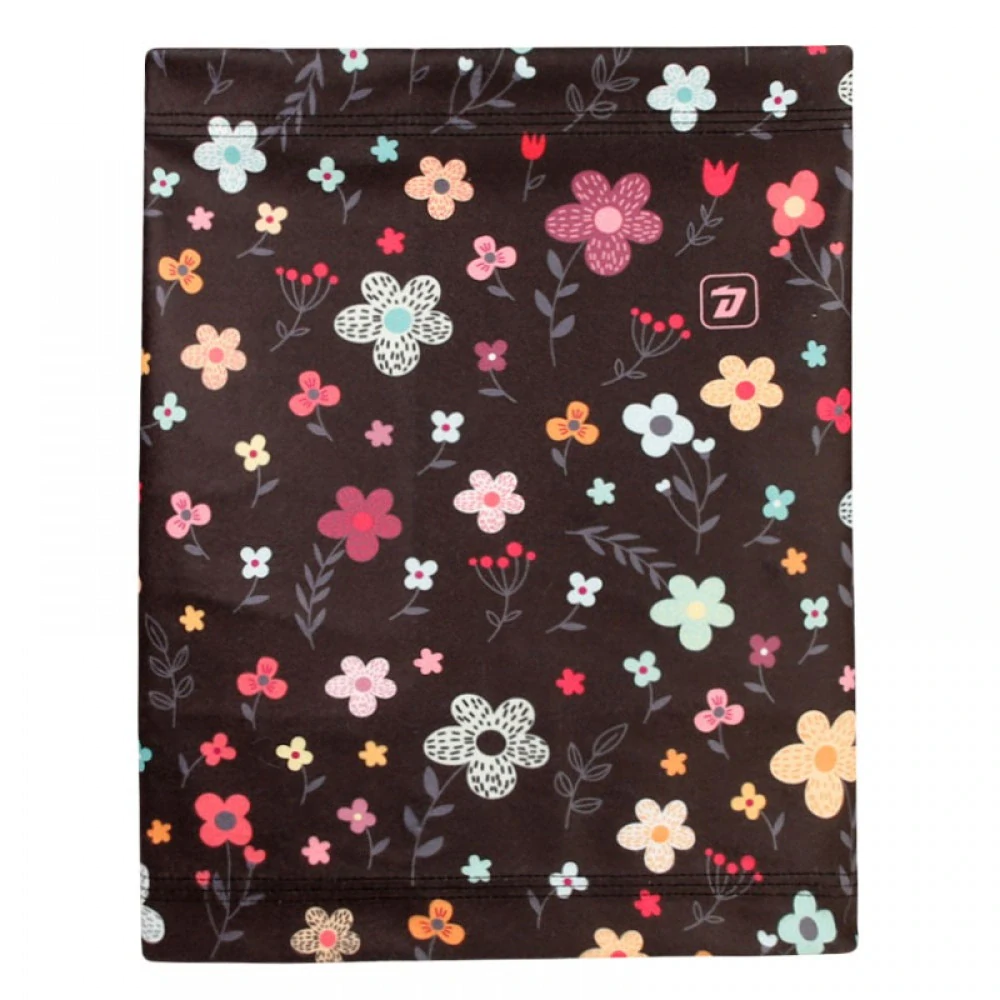 Flísový nákrčník Dráče Yetti - vzor 15 - bílá - kytičky