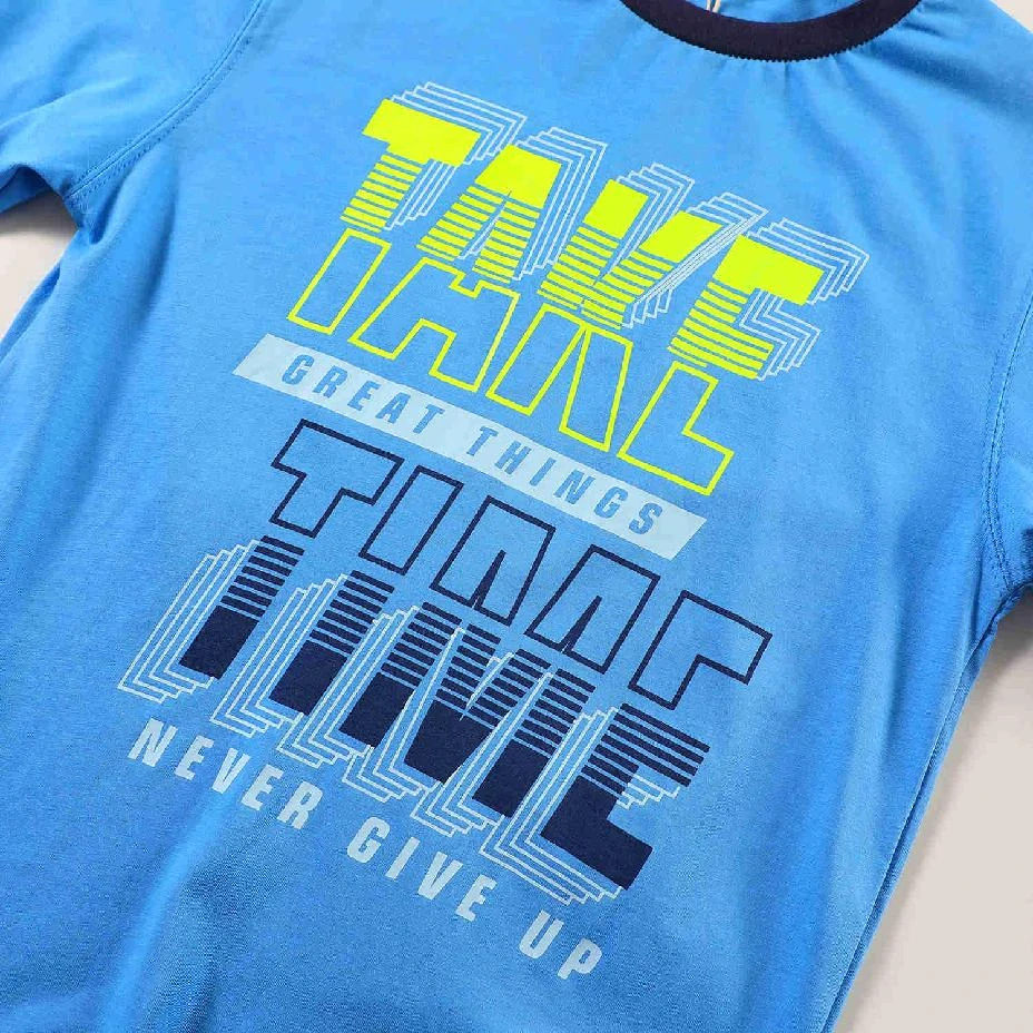 Chlapecké pyžamo Kugo MP1341, světle modré