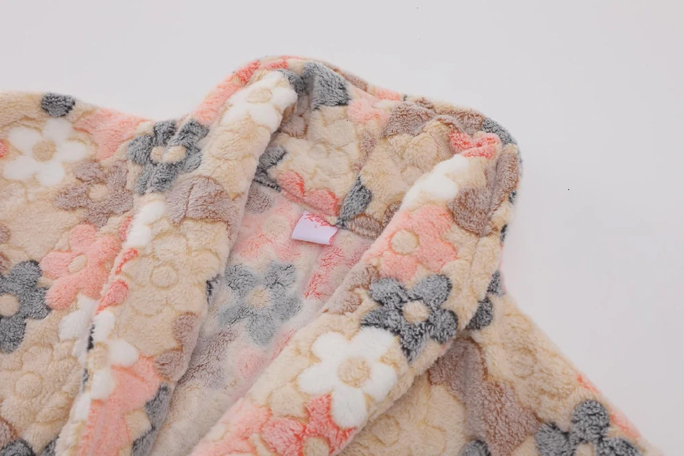 Dívčí a dámský župan Kugo FZ1086 meruňkový