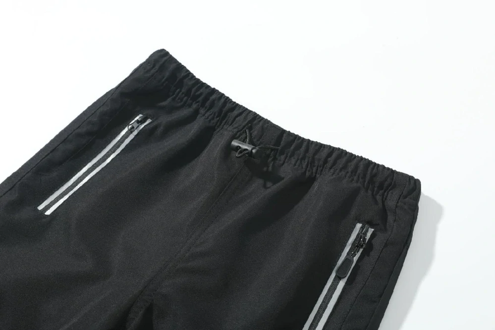 Dětské zateplené šusťákové kalhoty Kugo BU615 černé / černý zip