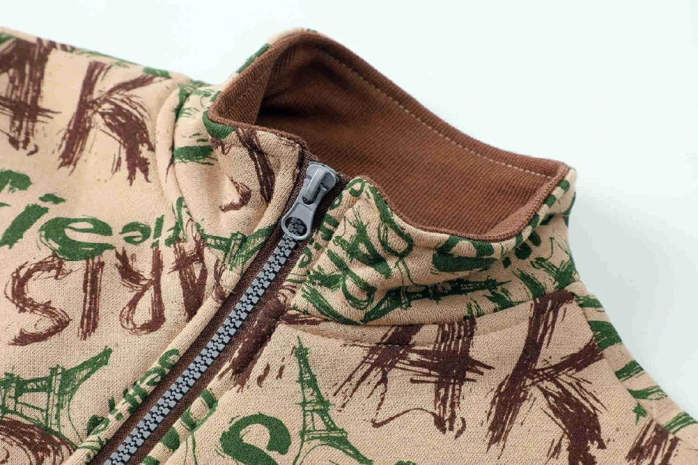 Teplá chlapecká mikina Kugo FM0366 béžová