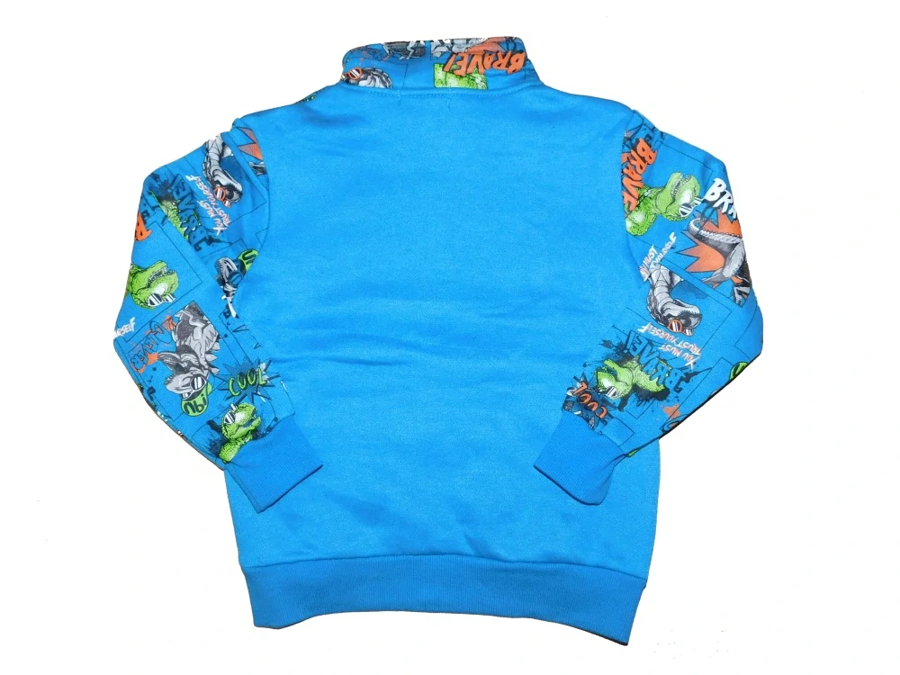 Teplá chlapecká mikina Kugo GM9778 modrá