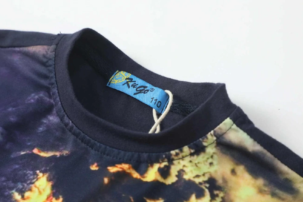 Chlapecké tričko dl.r. Kugo FM7072 tmavě modré