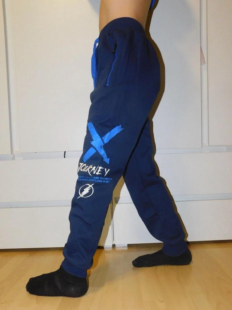 Teplé chlapecké tepláky Kugo GM9794 tmavě modré