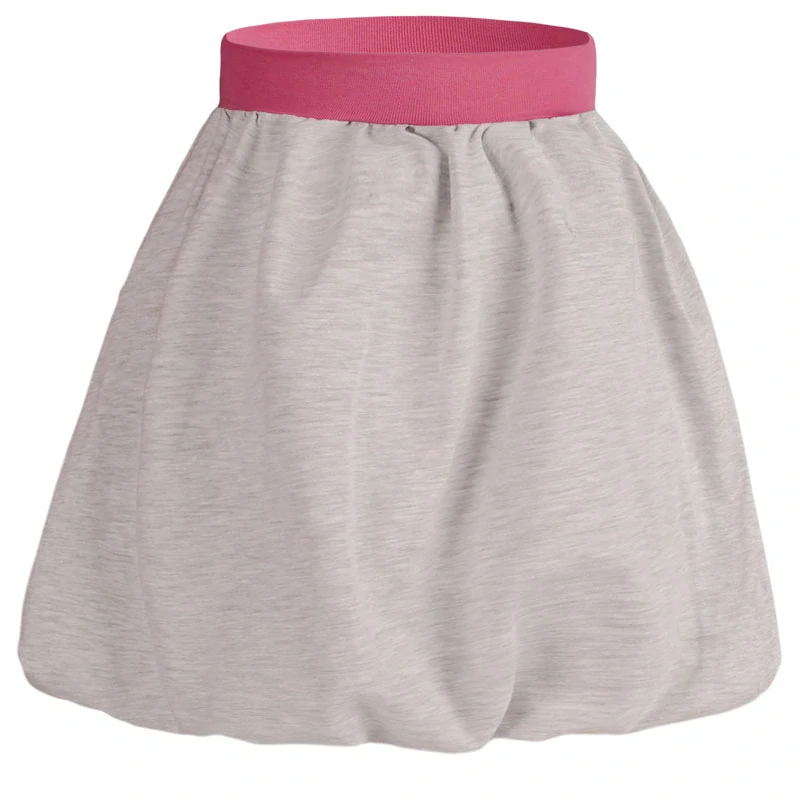 Dívčí bavlněná sukně Dráče Ola - vzor 22 - světle šedá - jednorožec