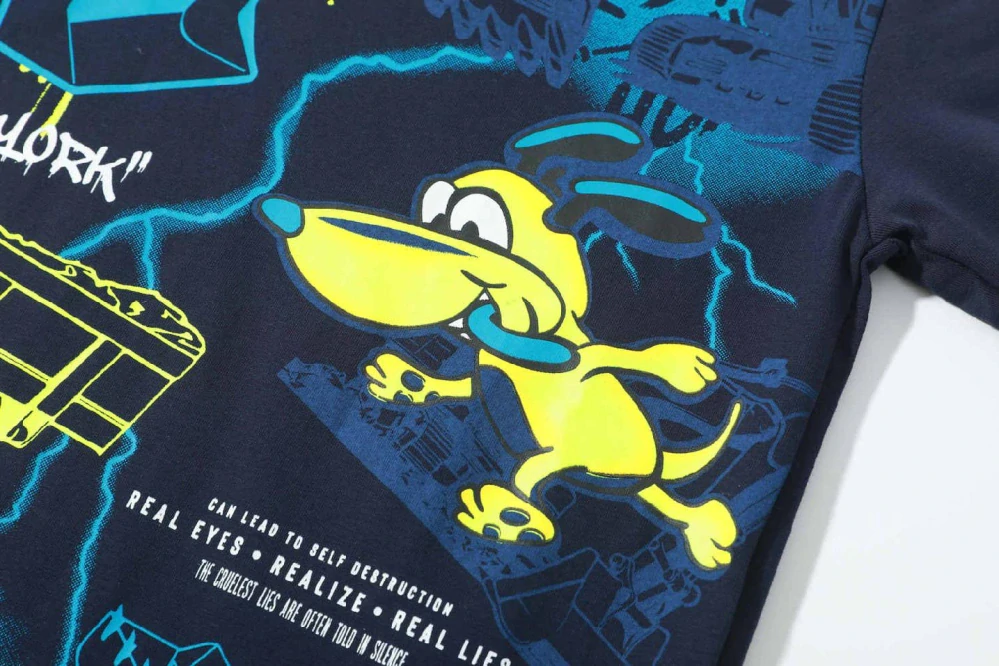 Chlapecké tričko dlouhý rukáv Kugo GC9796 tmavě modré