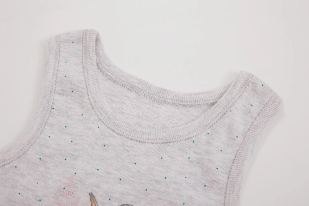 Dívčí spodní tílko Wolf S2461 světle šedý melír