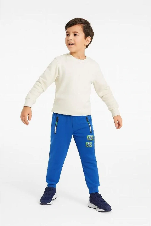 Teplé chlapecké tepláky Kugo PT2501 světle modré