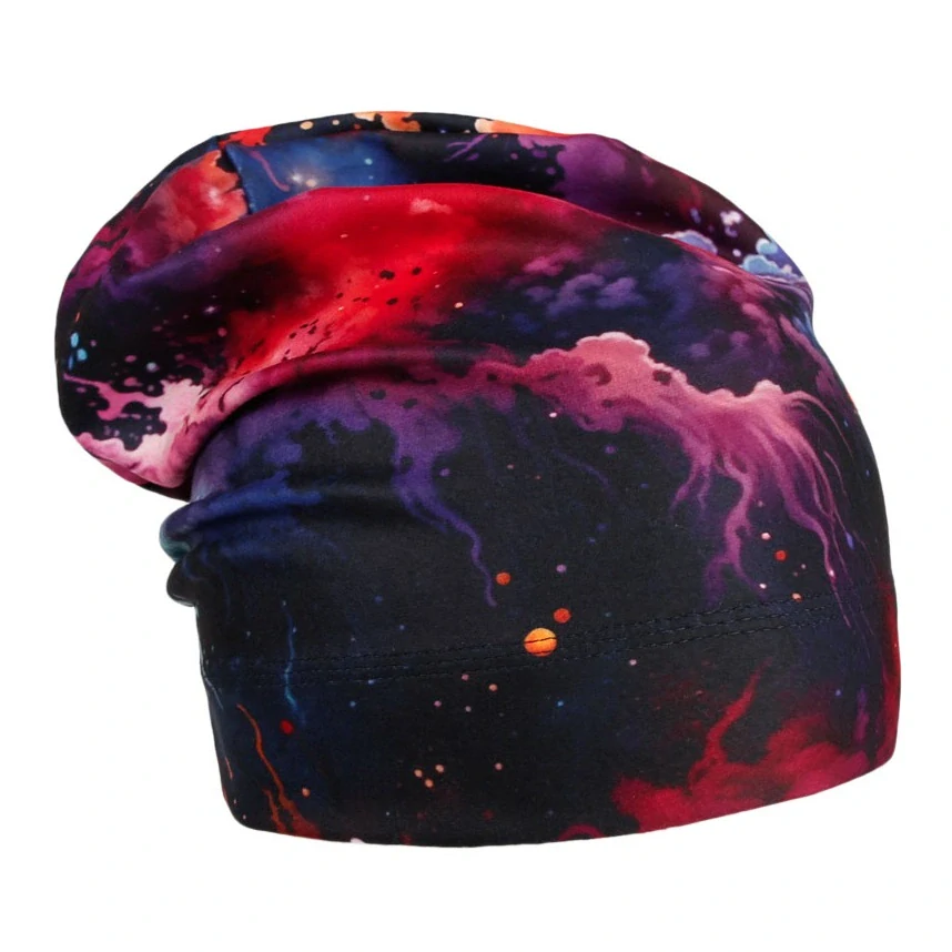 Flísová čepice Dráče Yetti - vzor 43 - pestrobarevná - bouřka