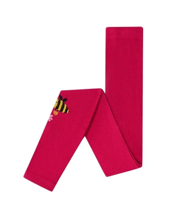 Dívčí kamaše Wolf & Wolfie P2516 růžové se včelami