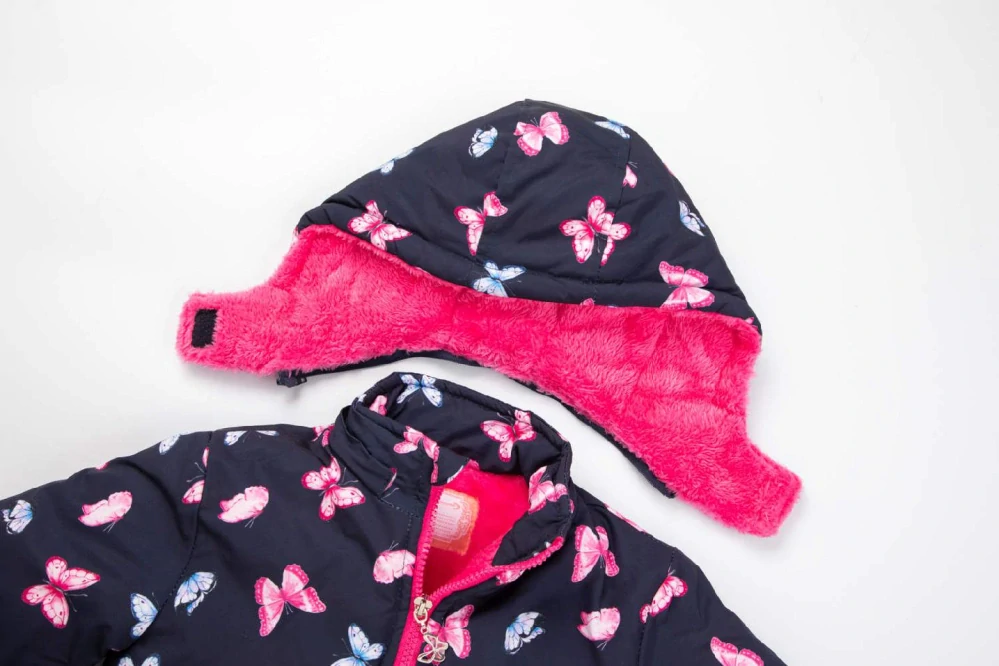 Dívčí zimní bunda Kugo KB2339 tmavě modrá