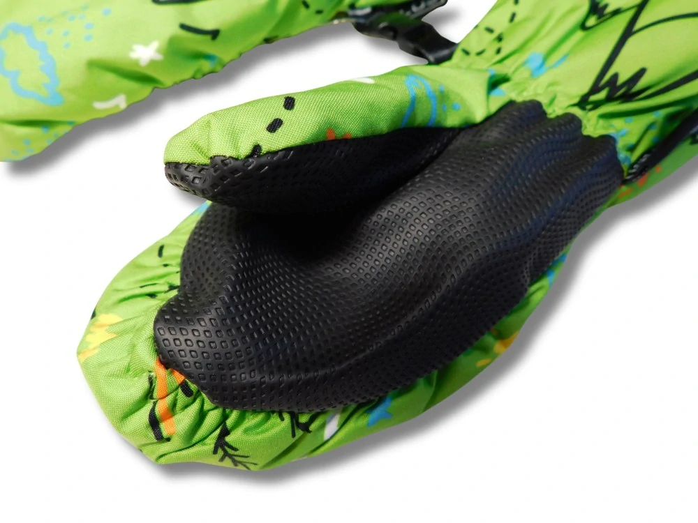Dětské šusťákové palcové rukavice Echt C088 zelené