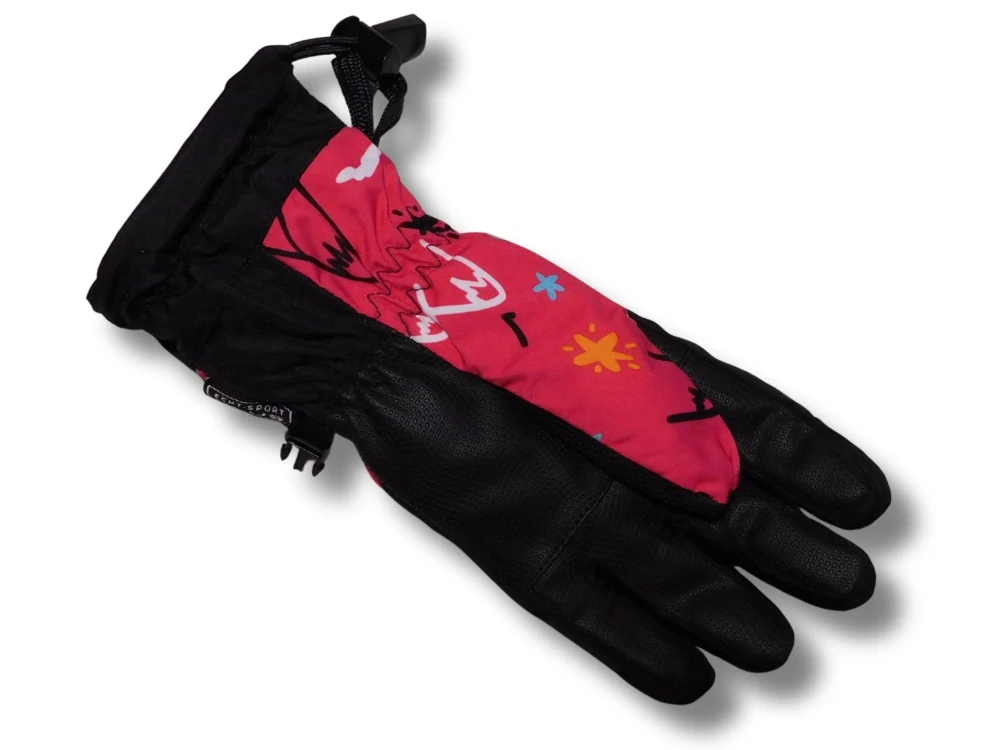 Dětské šusťákové prstové rukavice Echt C069 růžové