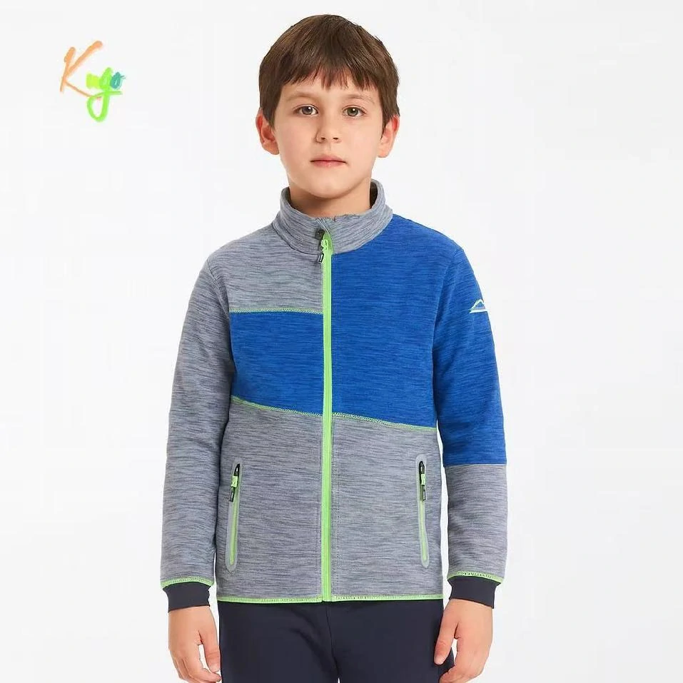 Chlapecká flísová mikina Kugo BM5615 šedá