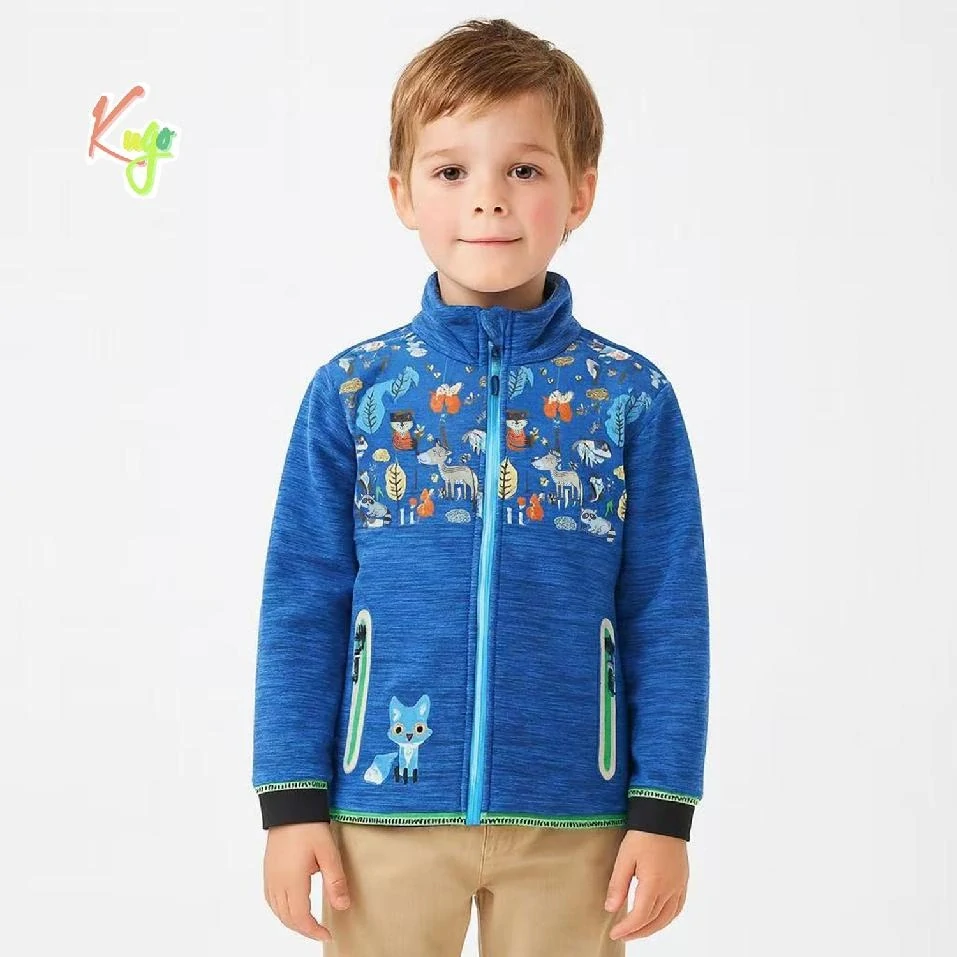 Chlapecká flísová mikina Kugo BM5611 modrá