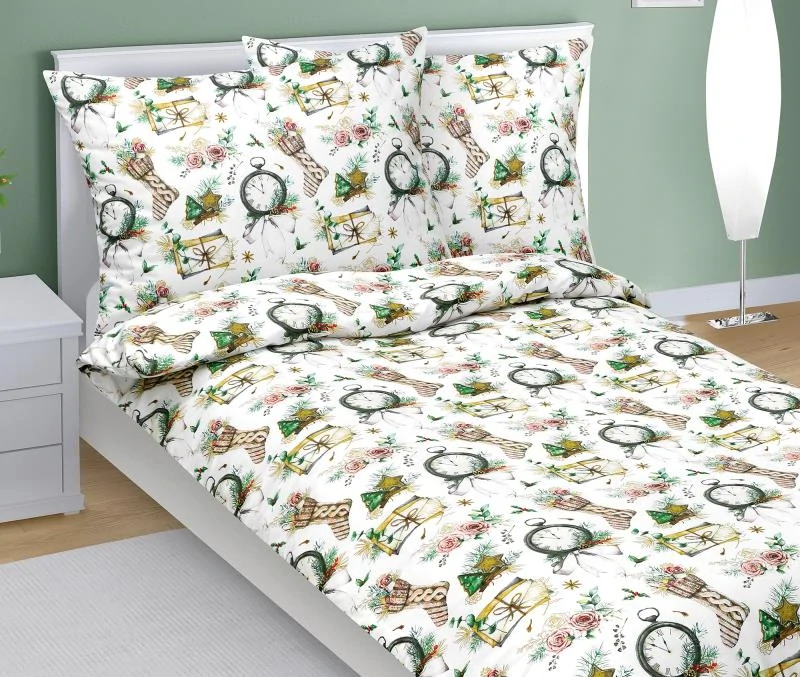 Dětské vánoční povlečení Bellatex Vánoce čas 140x200 + 70x90 cm