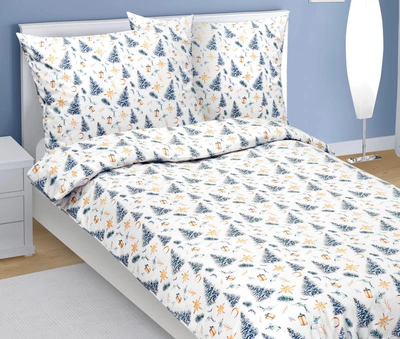 Dětské vánoční povlečení Bellatex Stromek 140x200 + 70x90 cm