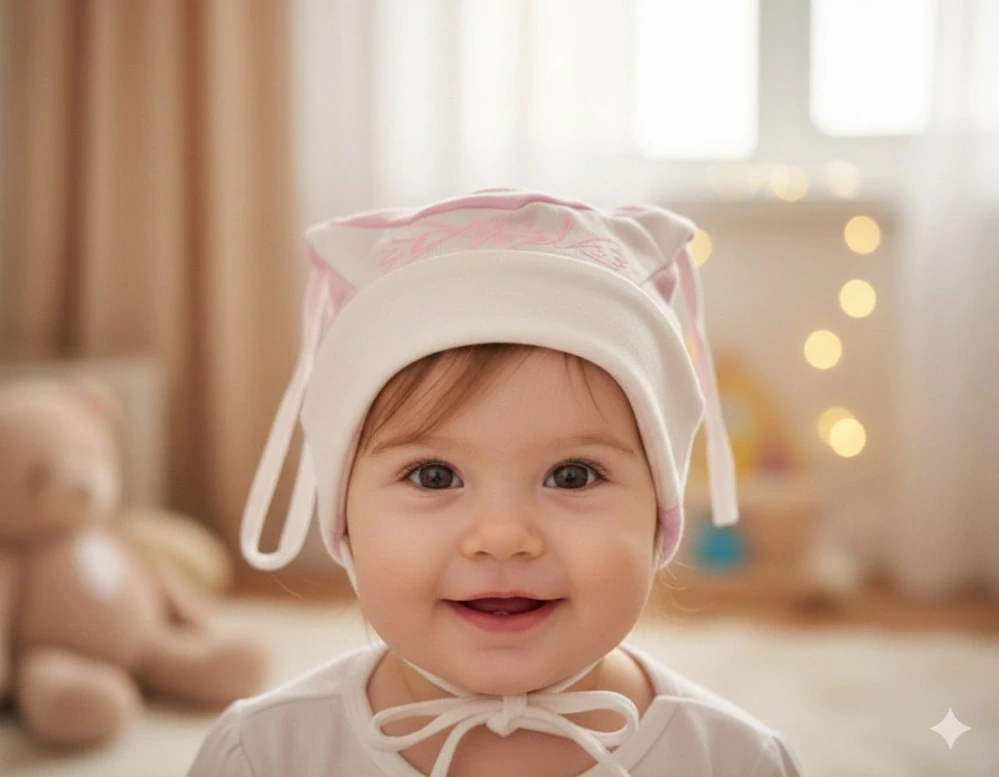 Kojenecká čepice Fido Little Angel růžová