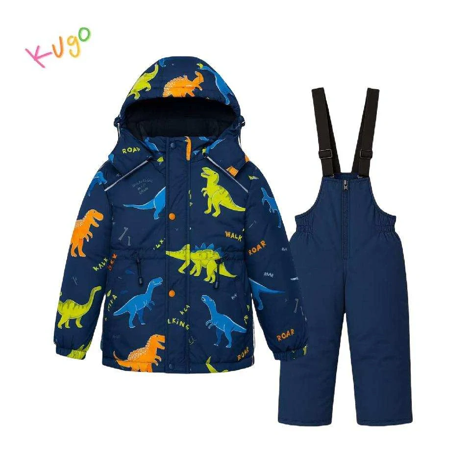 Chlapecká zimní bunda + kalhoty Kugo PG25005 modrá