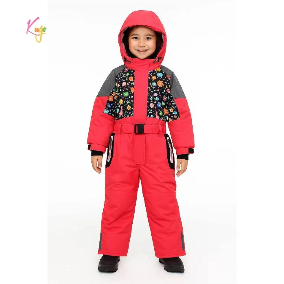 Dívčí zimní kombinéza Kugo PB9915 korálová
