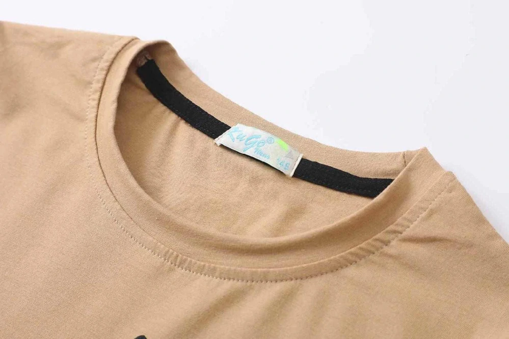 Chlapecké tričko dlouhý rukáv Kugo FC0359 béžové