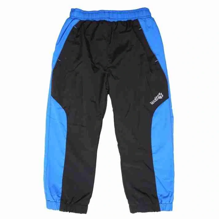 Dětské šusťákové kalhoty zateplené Wolf B2171 tmavě modré