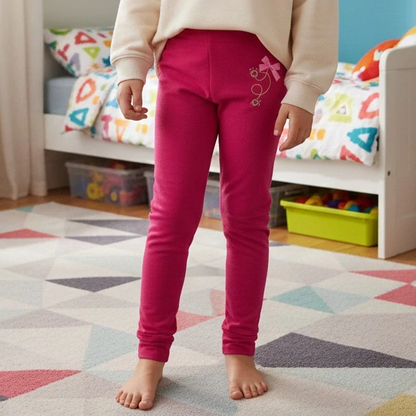 Dívčí legíny Wolf H2349B tmavě růžové