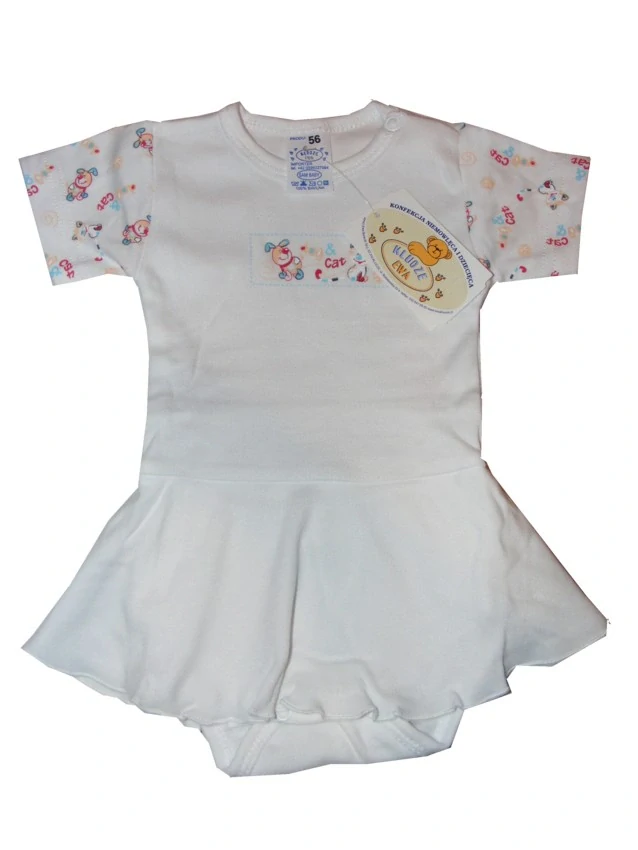 Kojenecké body se sukýnkou Ewa Plastuš bílé