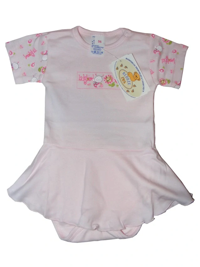 Kojenecké body se sukýnkou Ewa Plastuš růžové