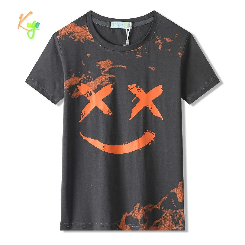 Chlapecké tričko krátký rukáv Kugo FC0379 tmavě šedé