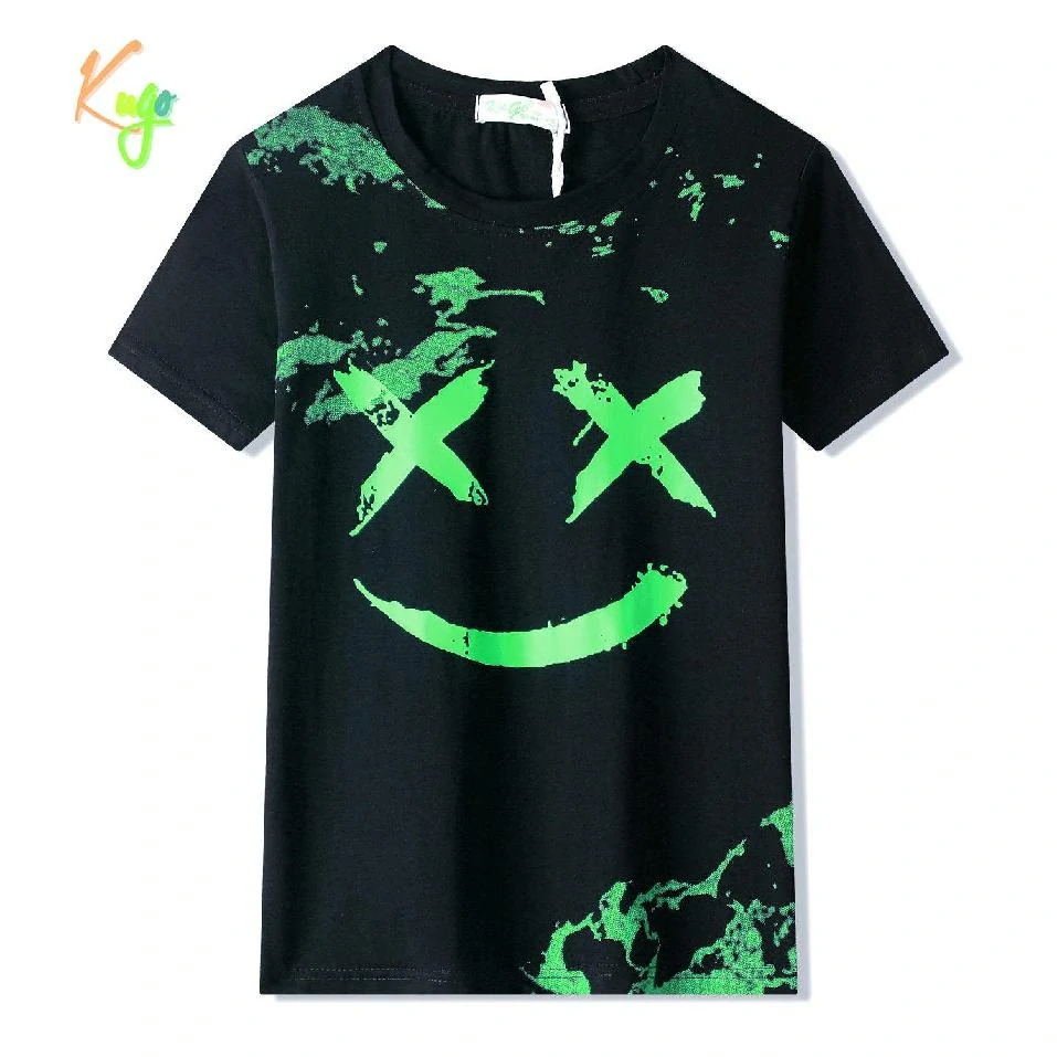 Chlapecké tričko krátký rukáv Kugo FC0379 tmavě modré