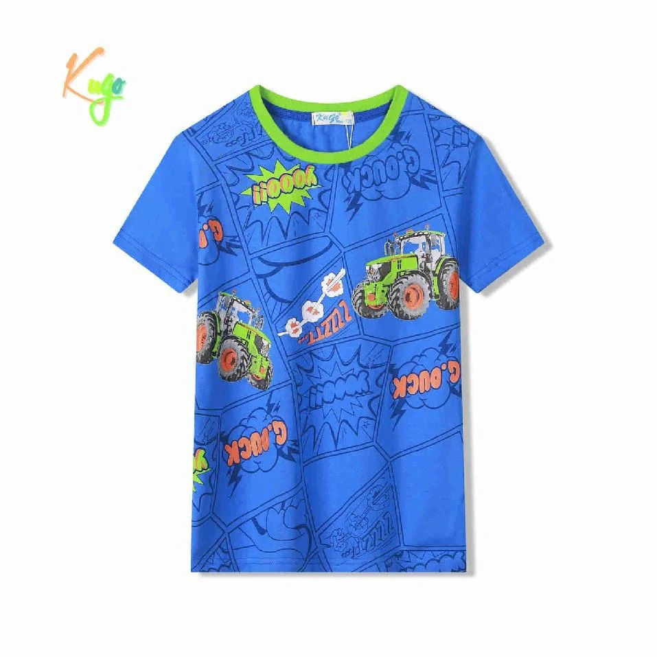 Chlapecké tričko krátký rukáv Kugo WP7313 modré
