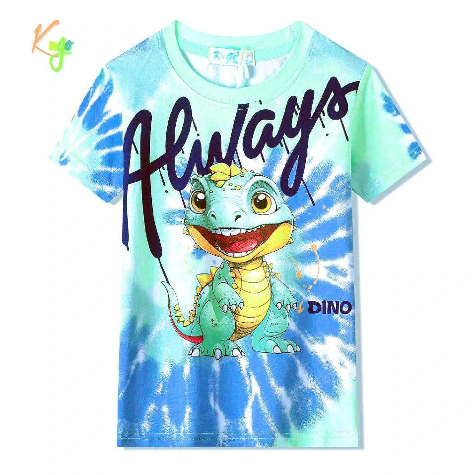 Chlapecké tričko krátký rukáv Kugo FC0370 zelenkavé