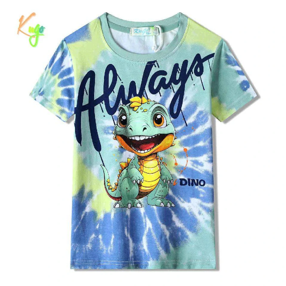 Chlapecké tričko krátký rukáv Kugo FC0370 khaki