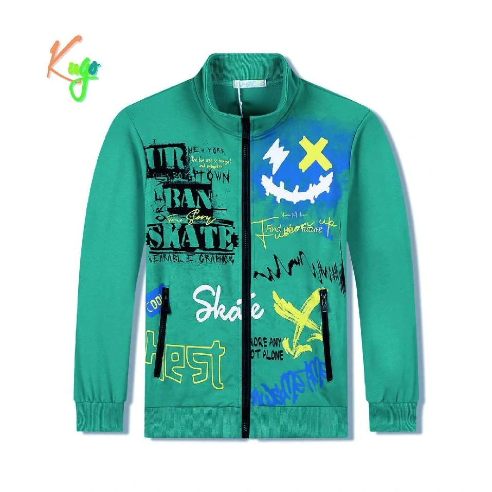 Chlapecká mikina Kugo GM8719 zelená