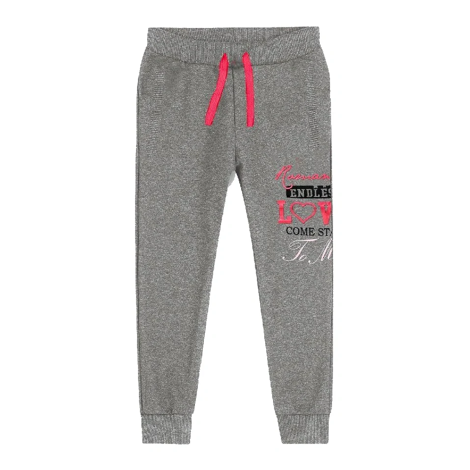 Dívčí tepláky Kugo M6013 šedý melír