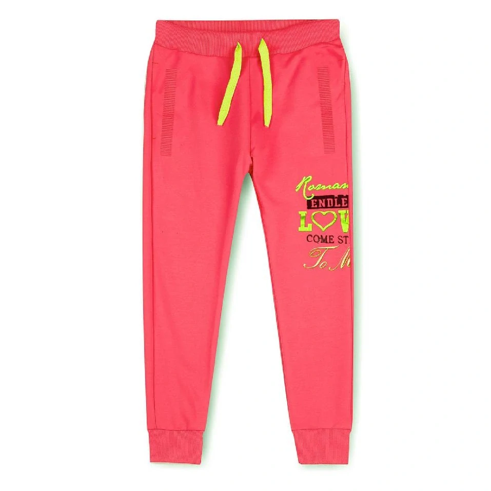 Dívčí tepláky Kugo M6013 jahodové