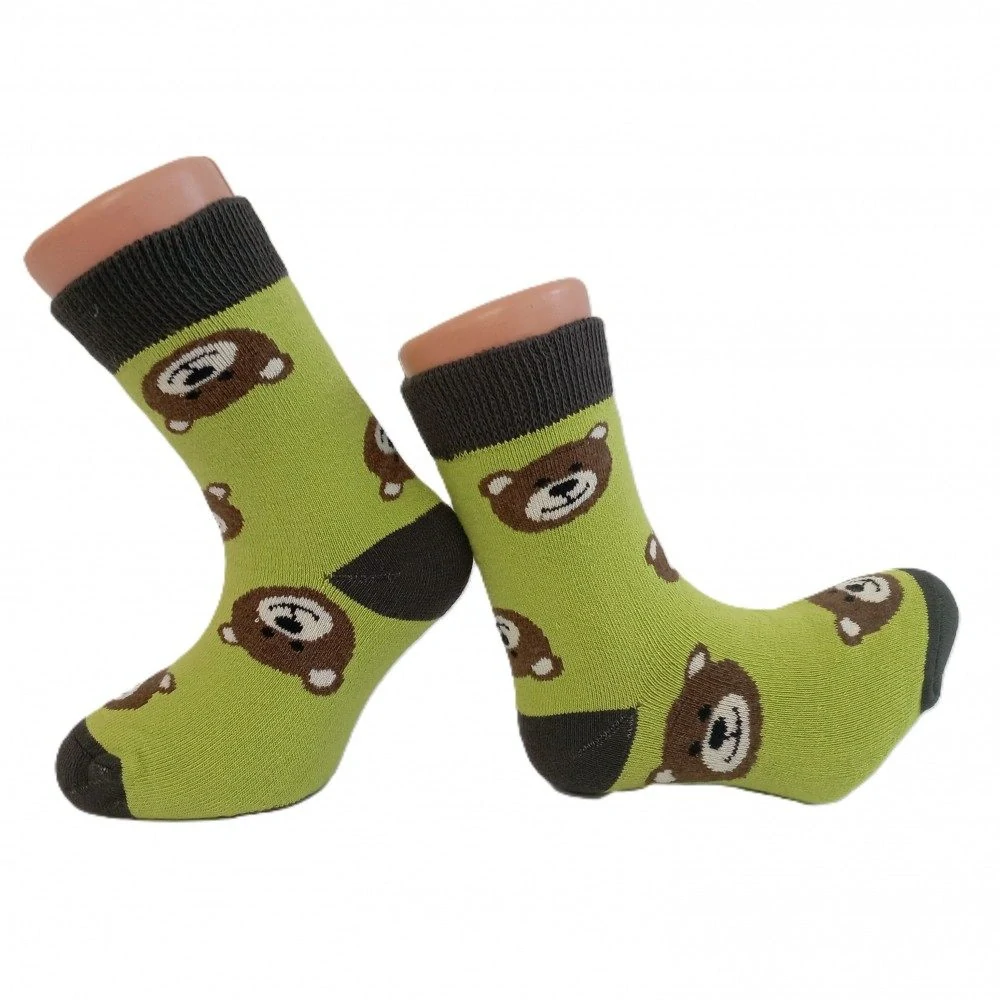 Dětské zimní termo ponožky Trepon Bear zelené