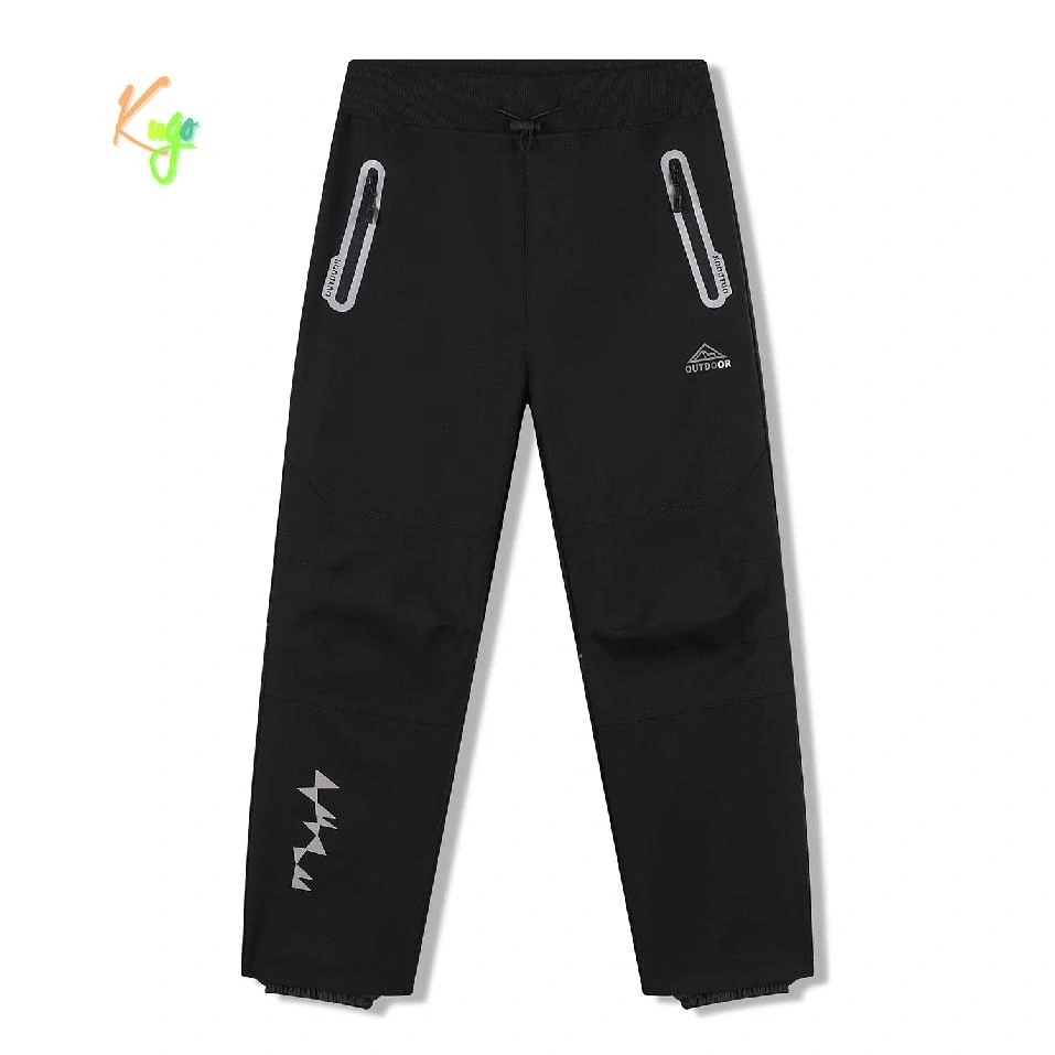 Dětské softshellové kalhoty nezateplené Kugo HK5303 černé