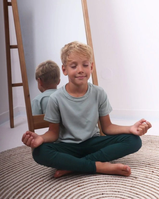 Dětské legíny Jožánek lahvově zelené