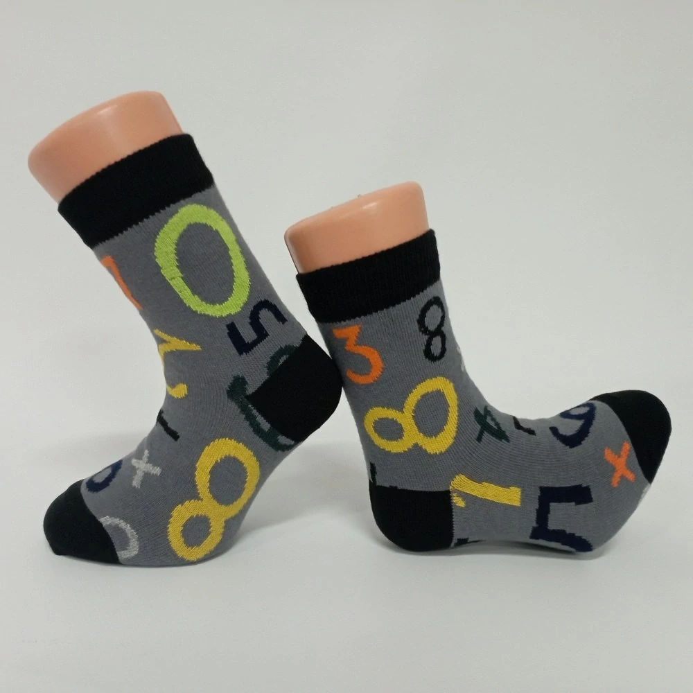 Dětské ponožky Trepon Number šedo-černé